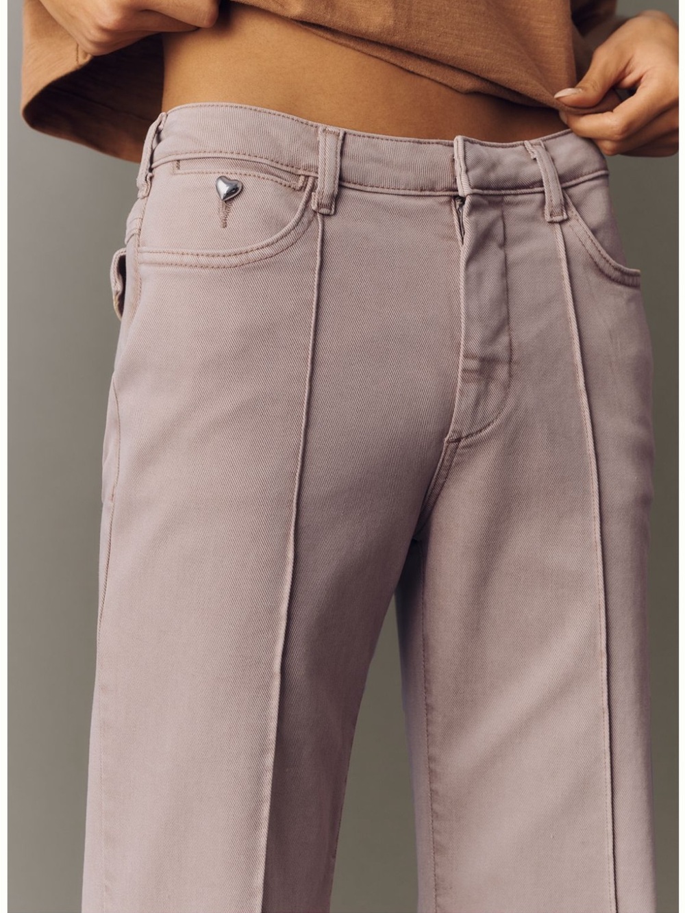 Pilcro The Sweetheart Flare Pants with Front Seam Detail Anthropologie Size 25 - Picture 4 of 6